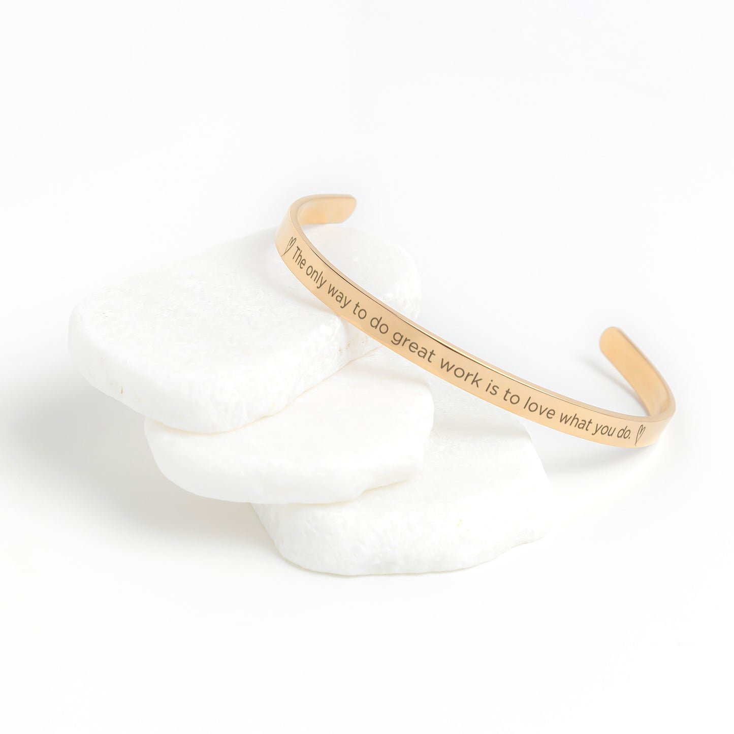 Love what you do - cuff bracelet