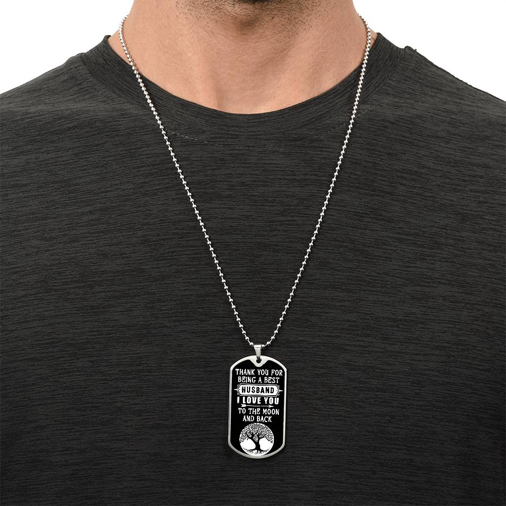 To the Moon & Back - Dog Tag