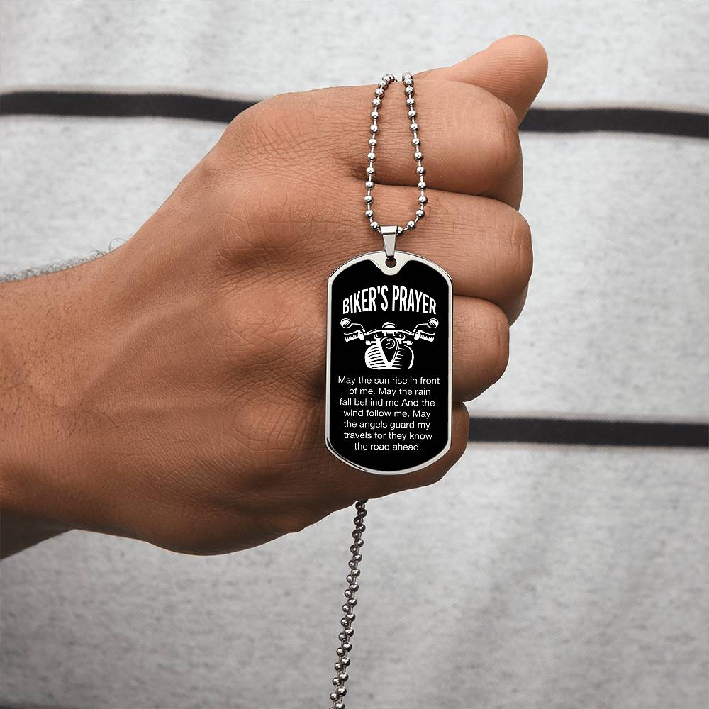 Biker's Prayer-Dog Tag