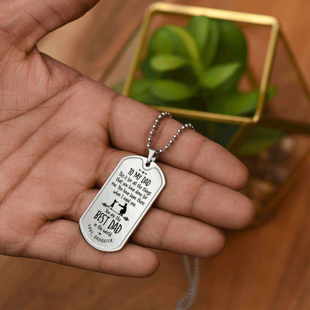 The Best Dad - Dog Tag