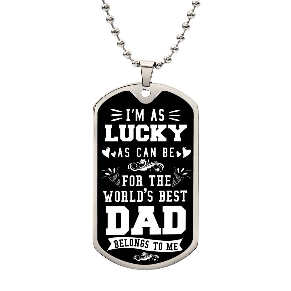 World's best Dad- Dog Tag