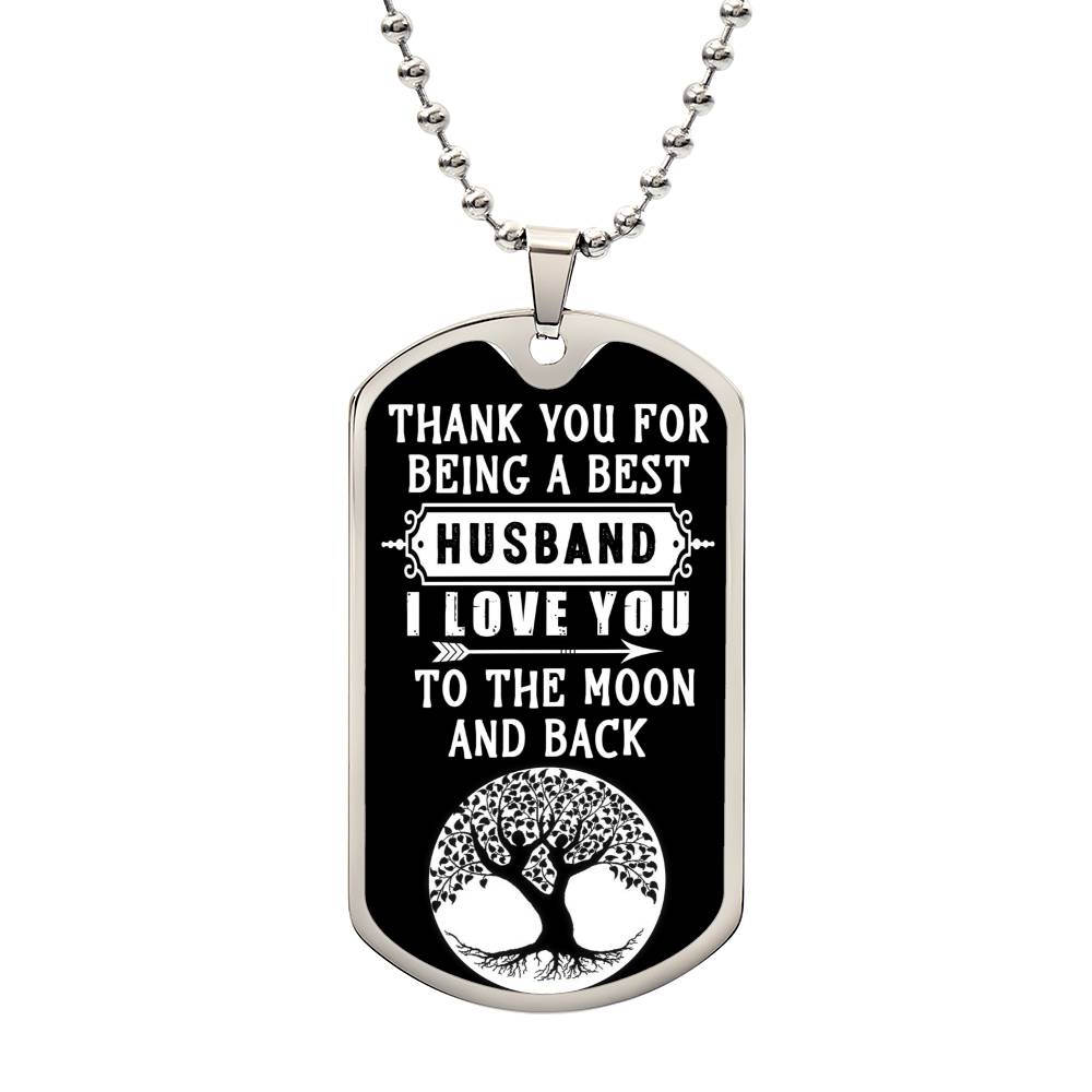 To the Moon & Back - Dog Tag