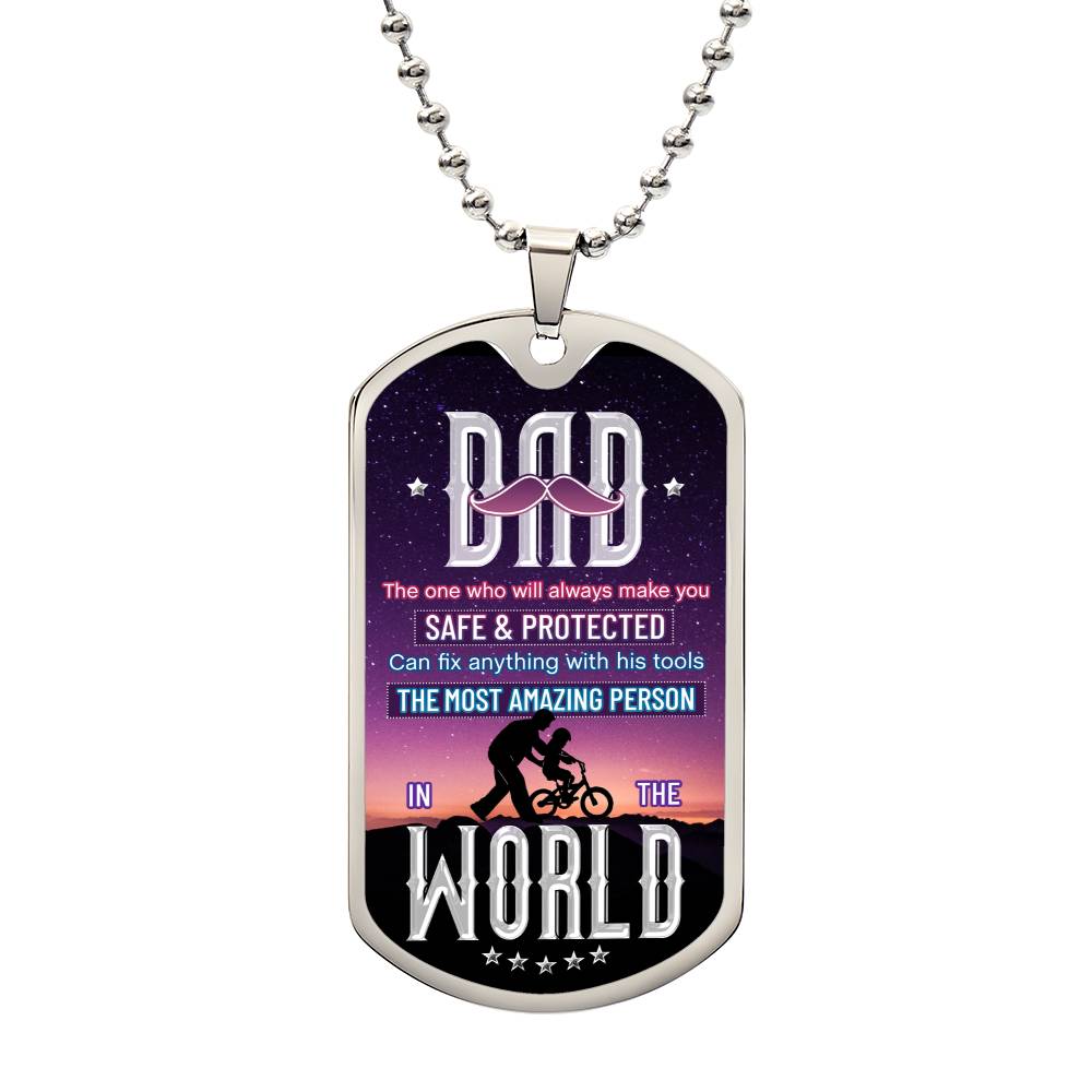Dad can fix anything - Dog Tag