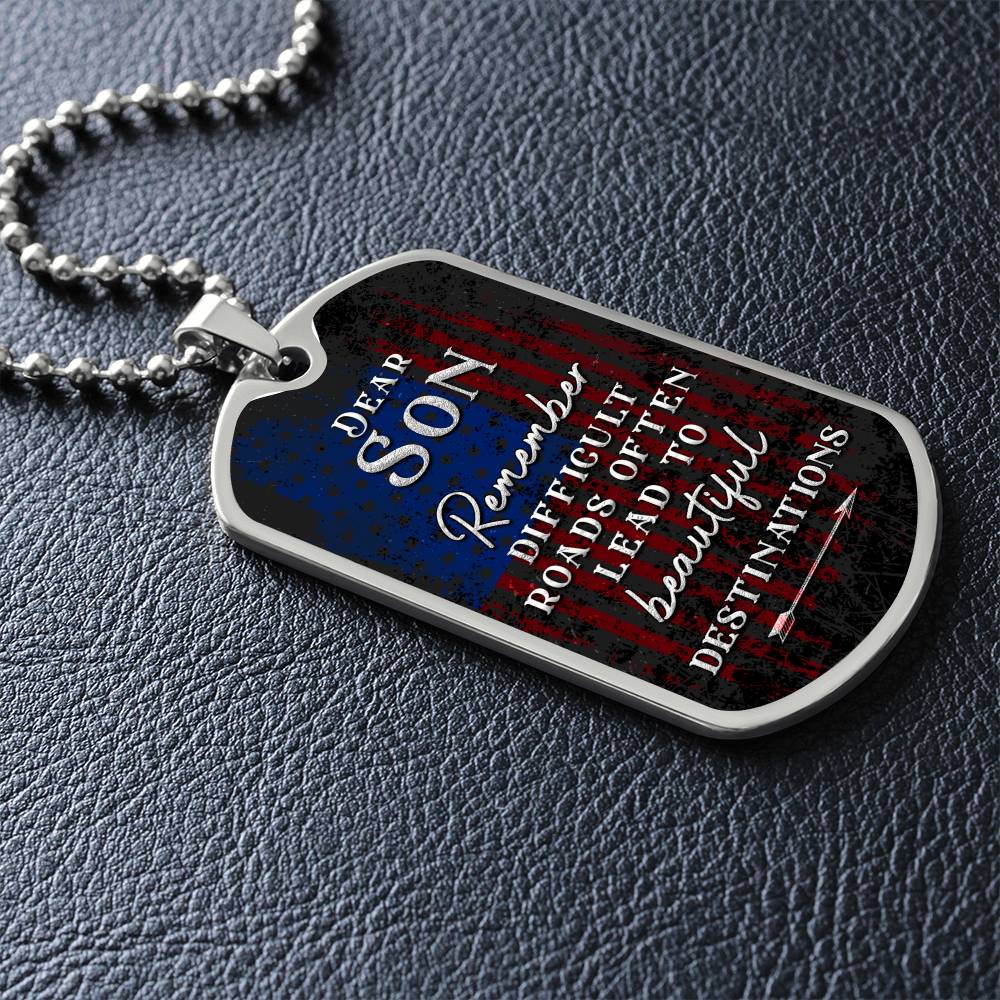 To my Son - Dog Tag