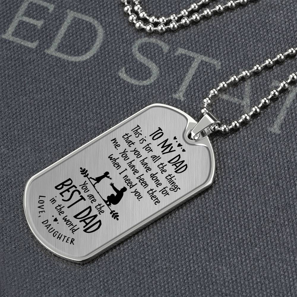 The Best Dad - Dog Tag
