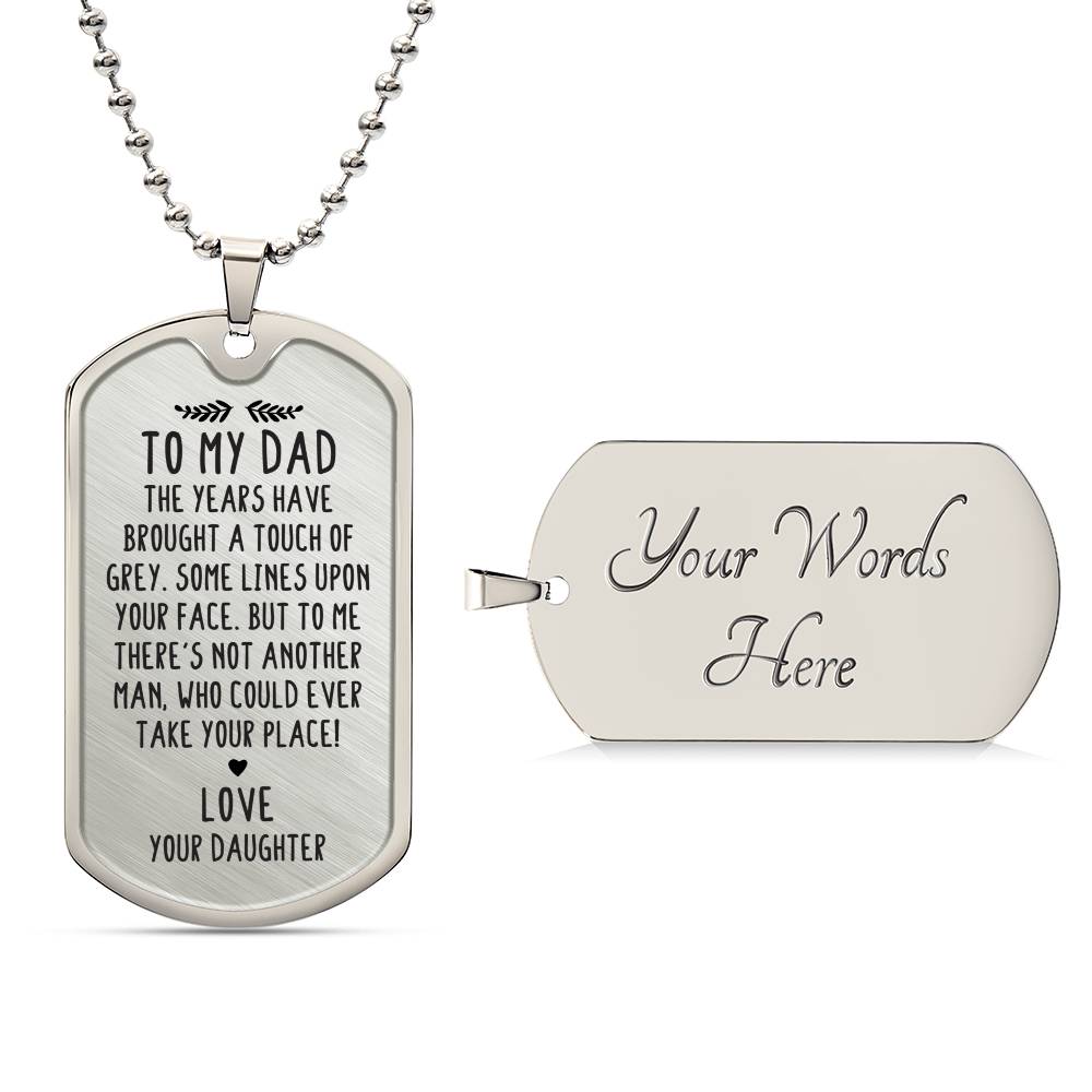 From Daughter to Dad - Dog Tag