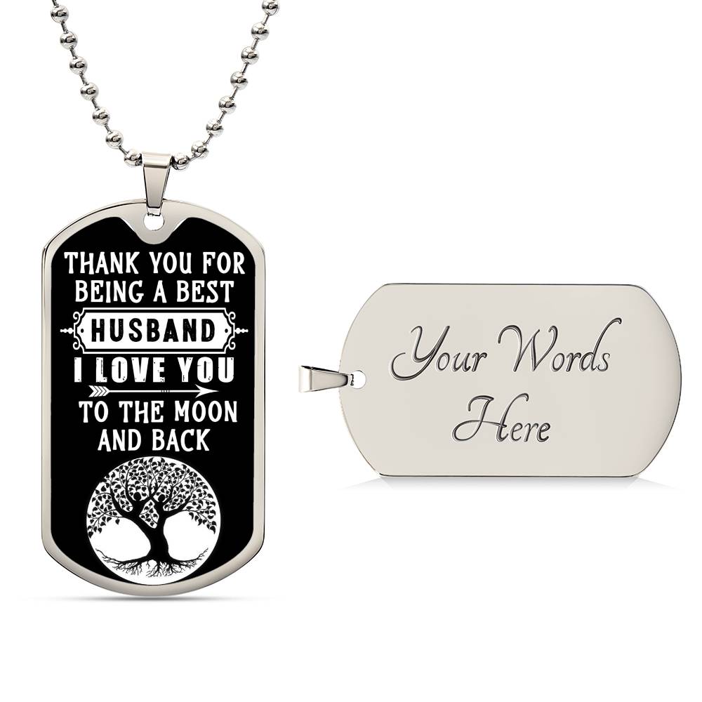To the Moon & Back - Dog Tag
