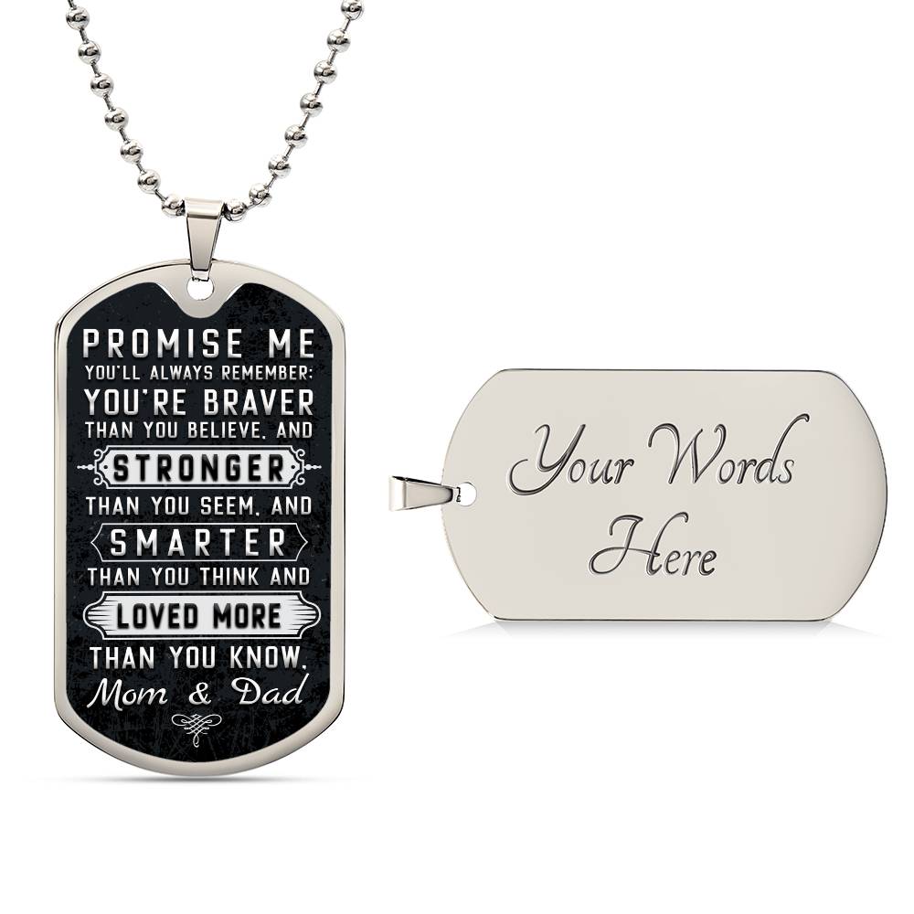 To Our Child, Love Mom & Dad - Dog Tag