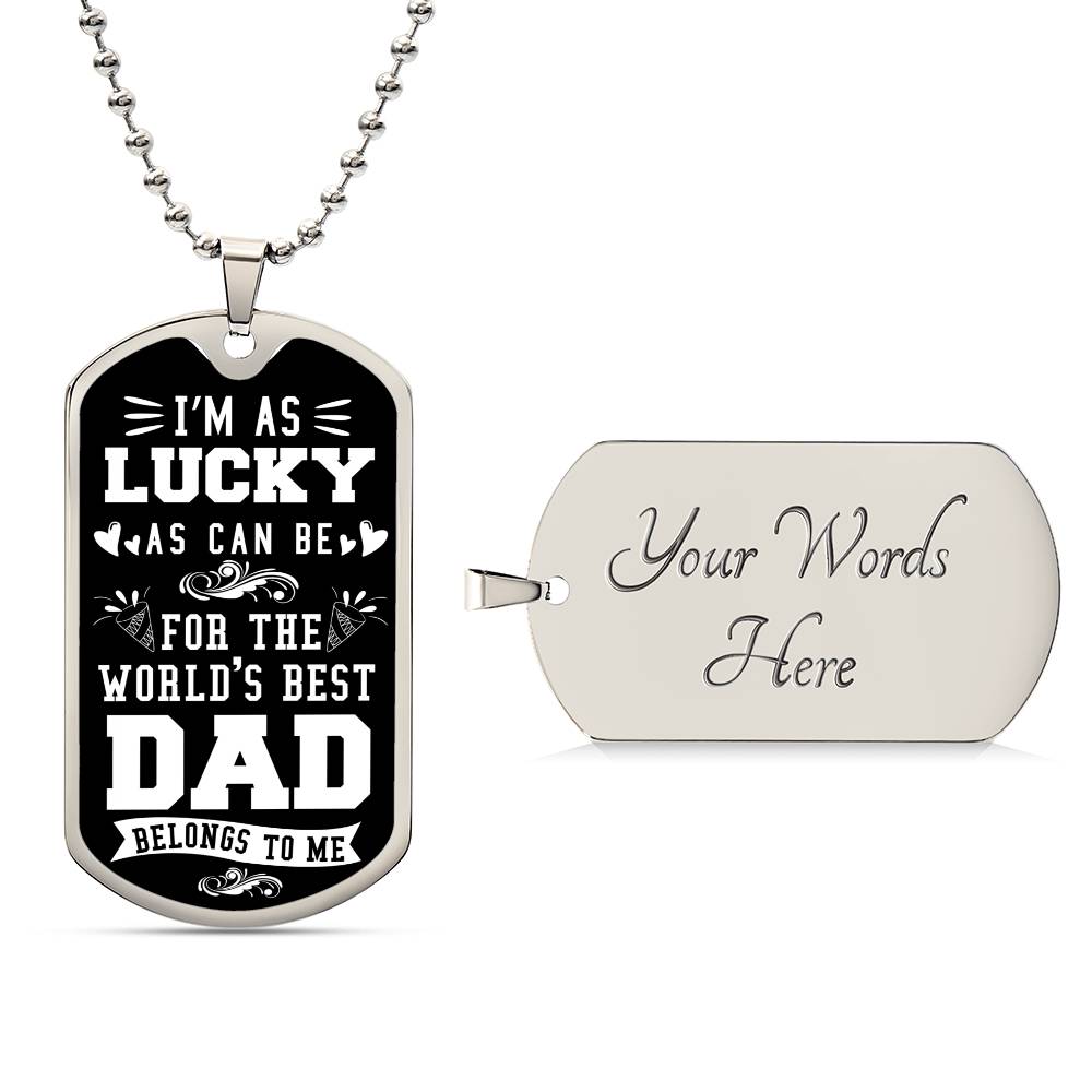 World's best Dad- Dog Tag