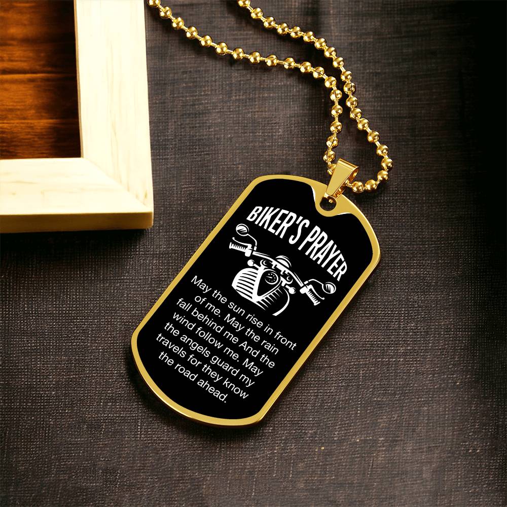 Biker's Prayer-Dog Tag