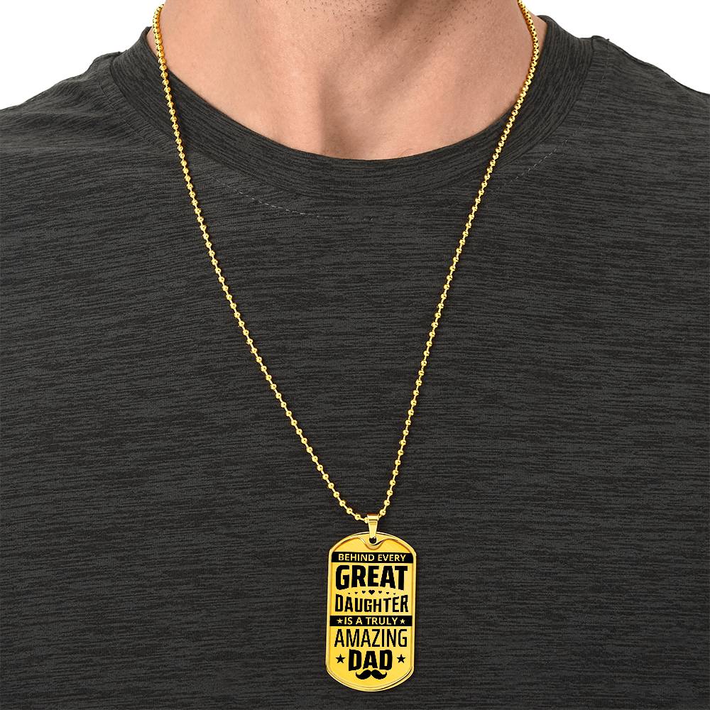 Amazing Dad-Dog Tag