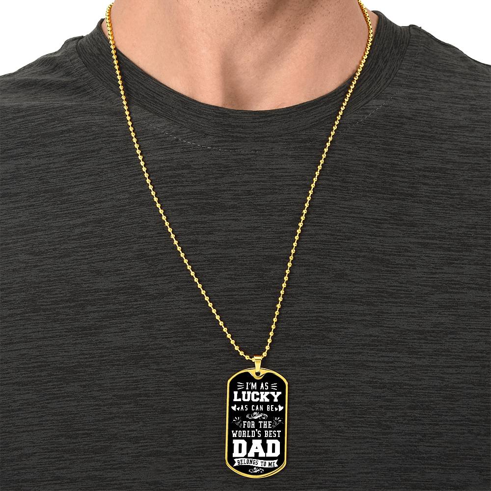 World's best Dad- Dog Tag