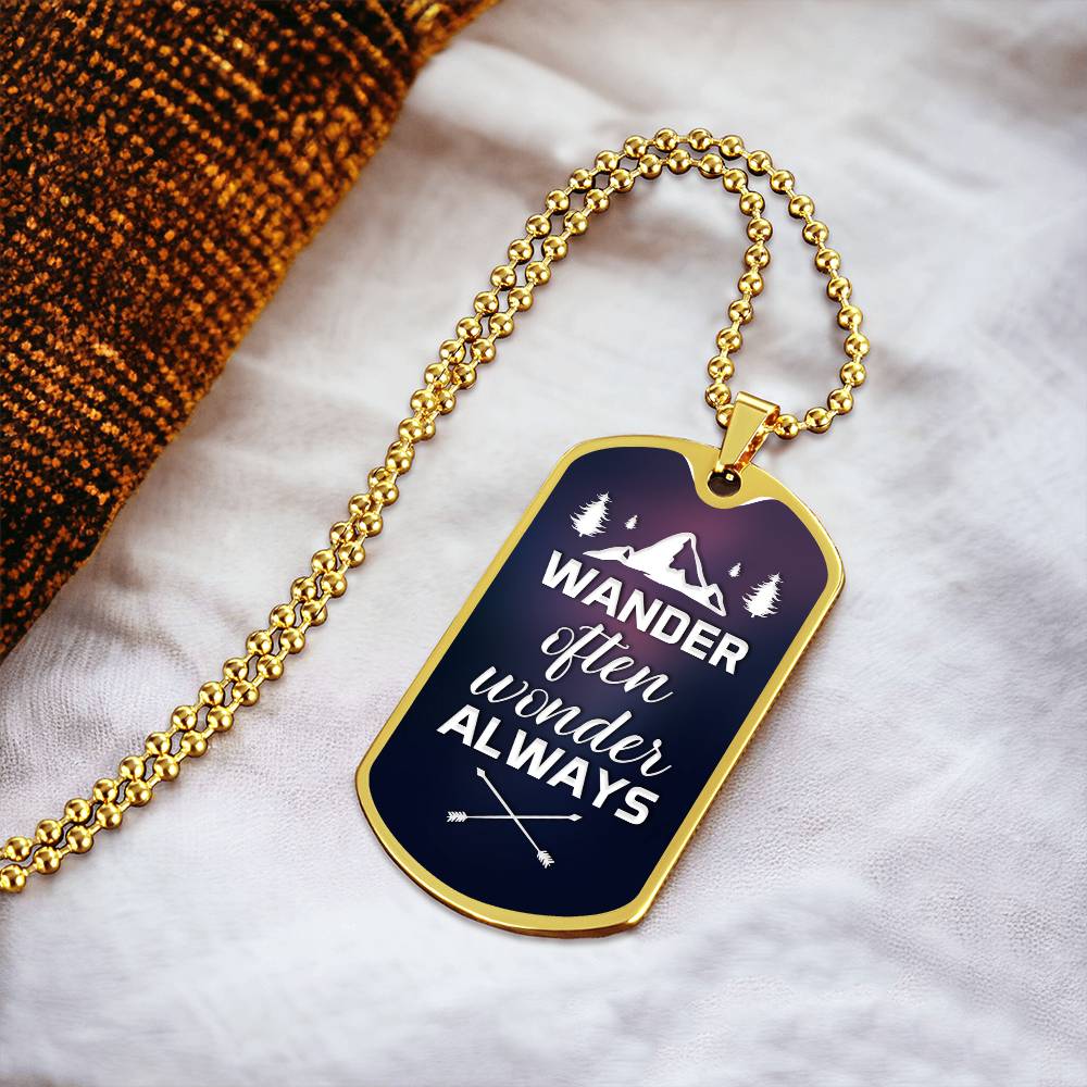 Wander Often - Dog Tag