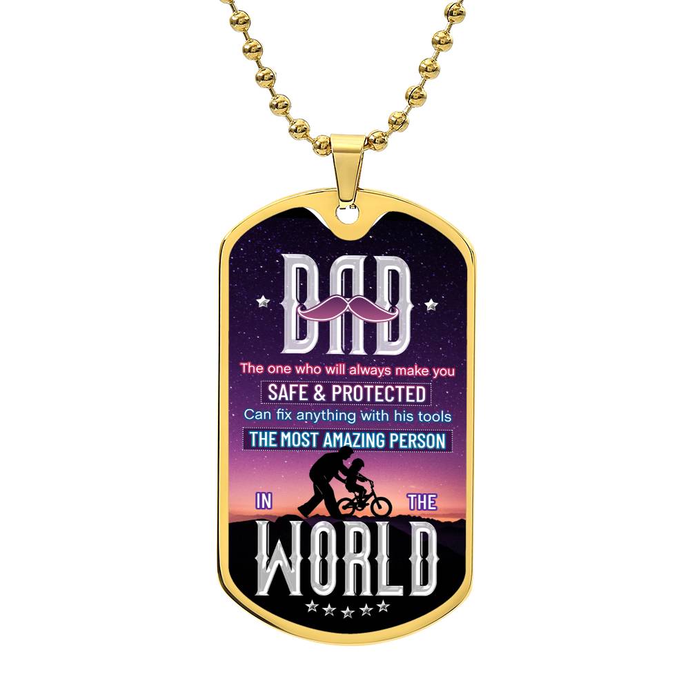 Dad can fix anything - Dog Tag
