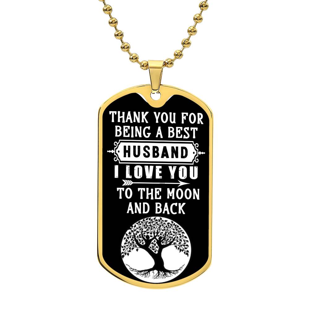 To the Moon & Back - Dog Tag
