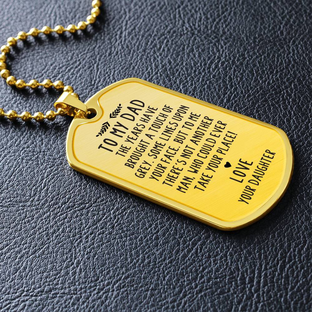 From Daughter to Dad - Dog Tag