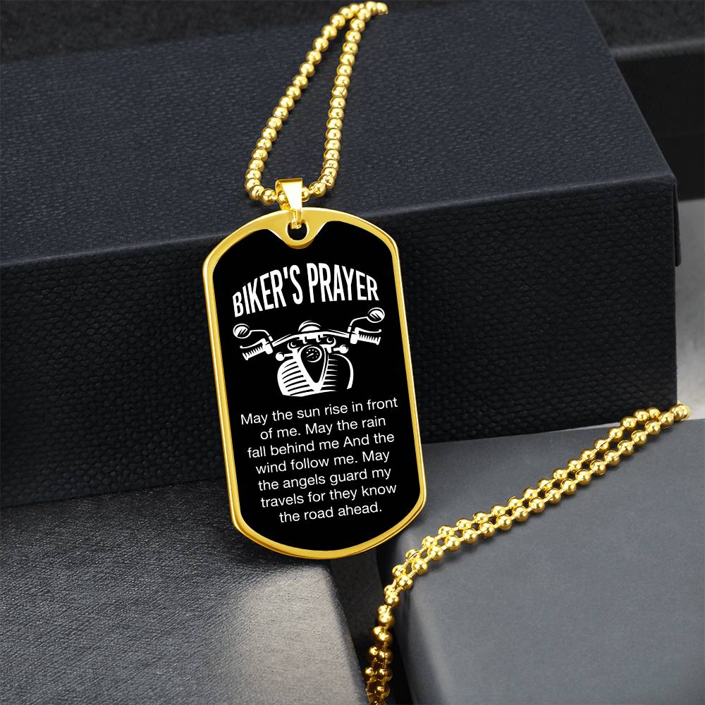 Biker's Prayer-Dog Tag