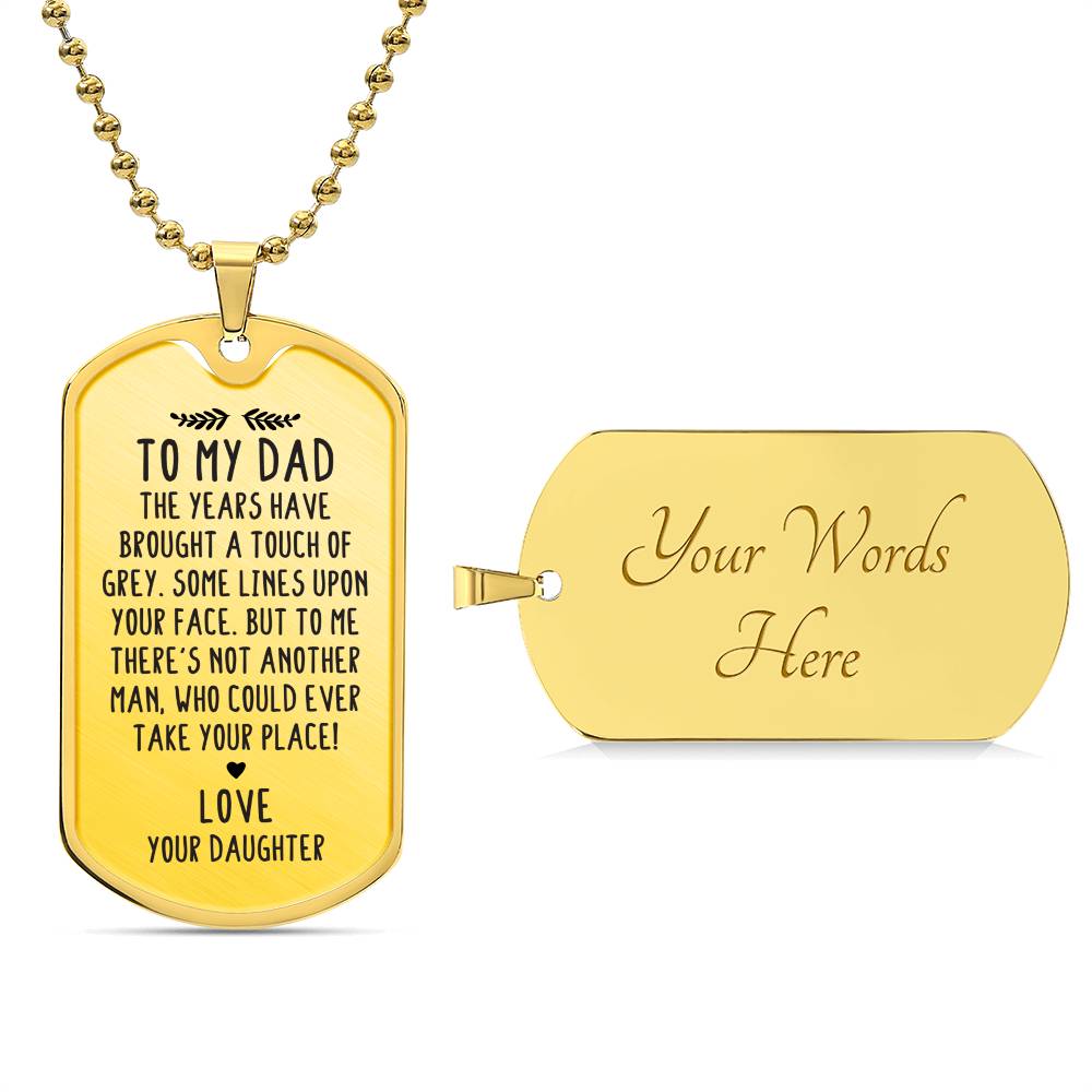 From Daughter to Dad - Dog Tag