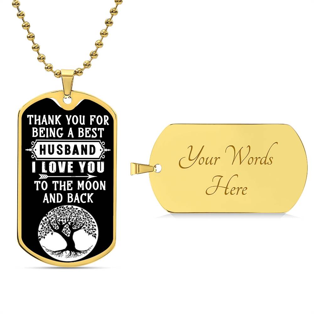 To the Moon & Back - Dog Tag