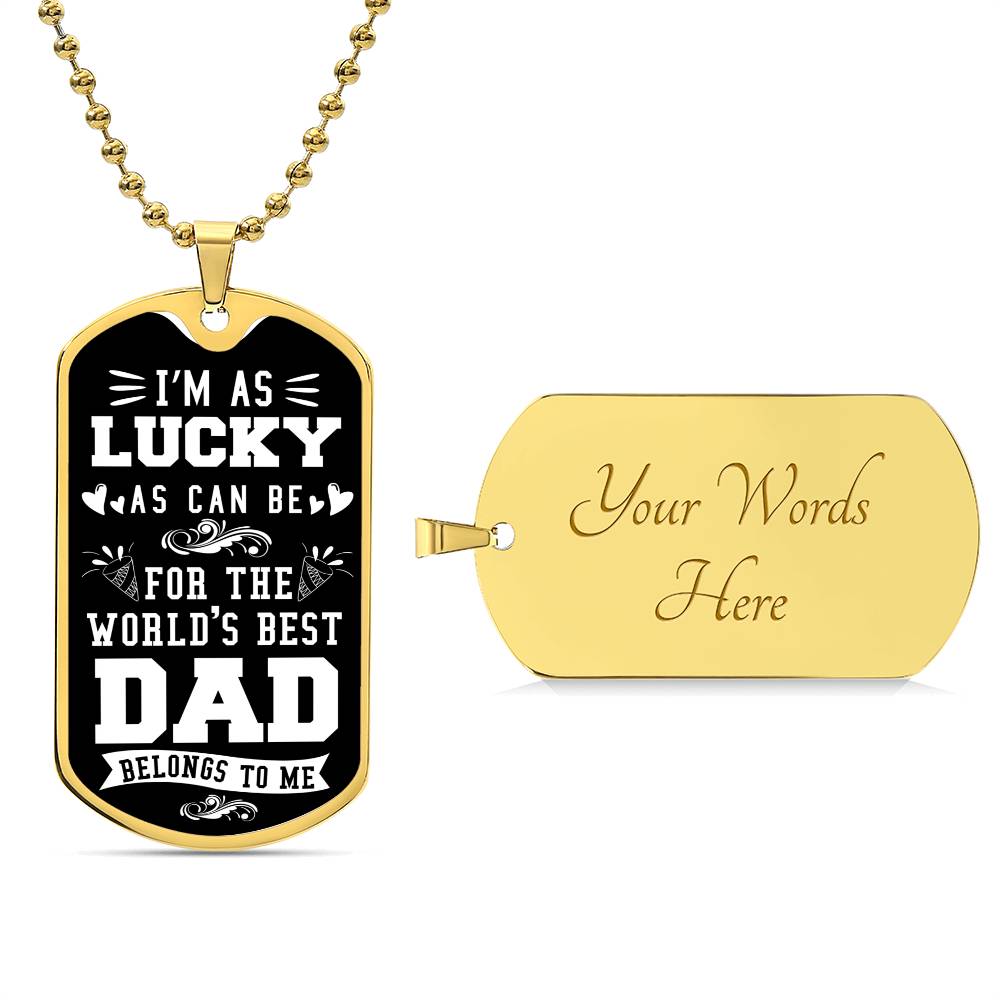 World's best Dad- Dog Tag