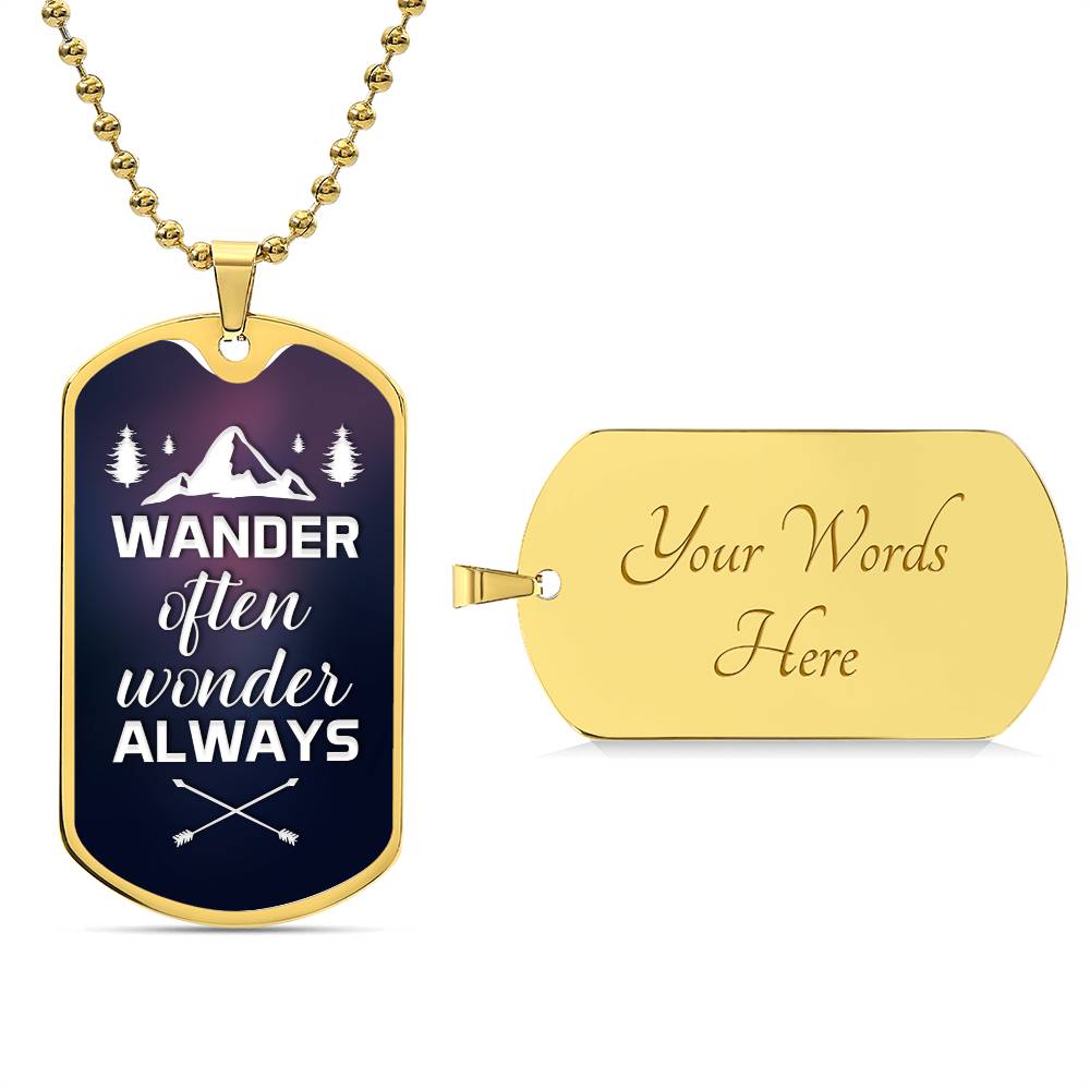 Wander Often - Dog Tag