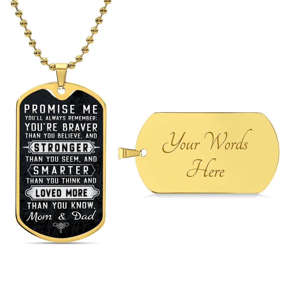 To Our Child, Love Mom & Dad - Dog Tag