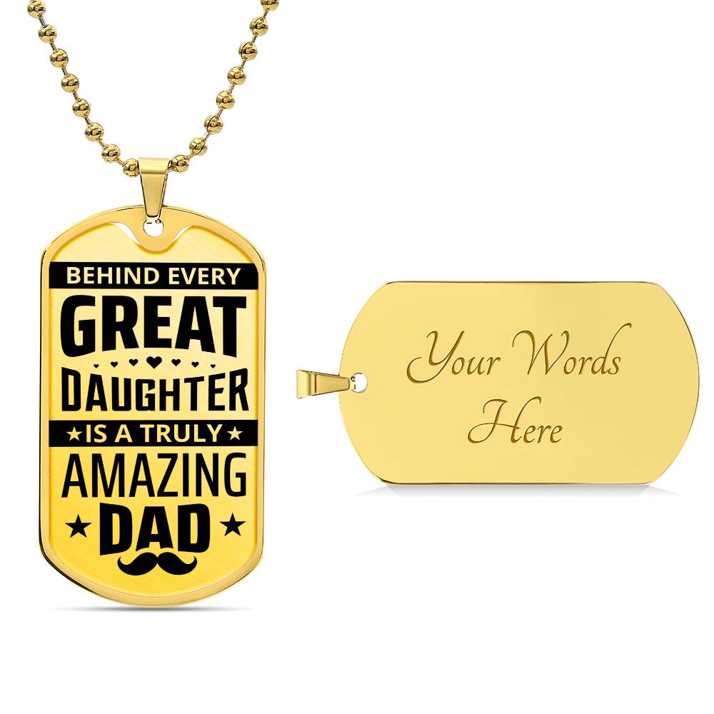 Amazing Dad-Dog Tag