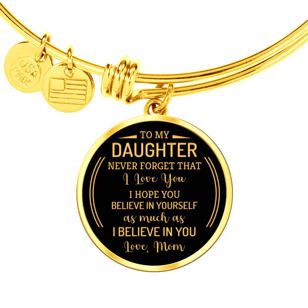 To Daughter Love Mom-Bracelet