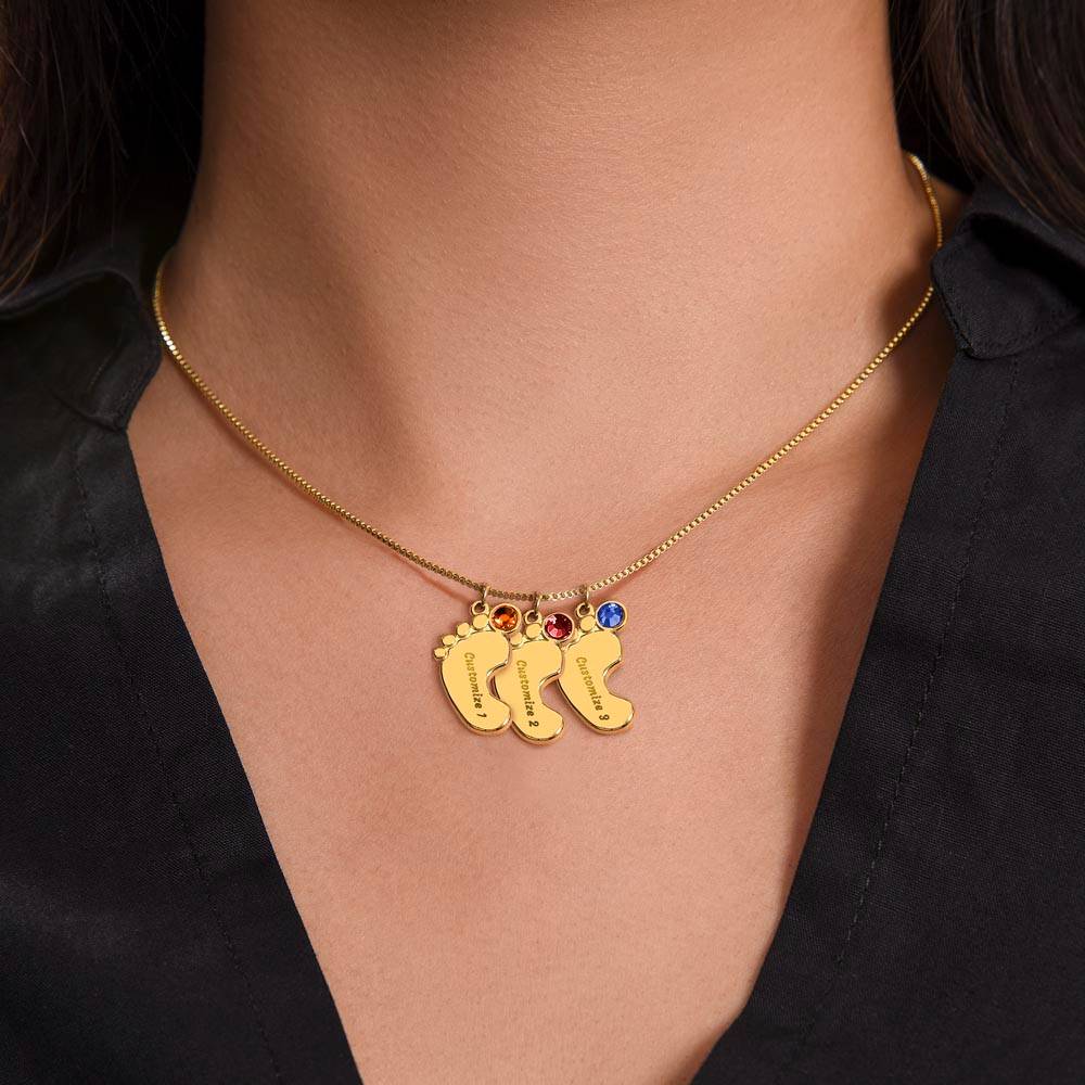 A New Mom - Birthstone Necklace