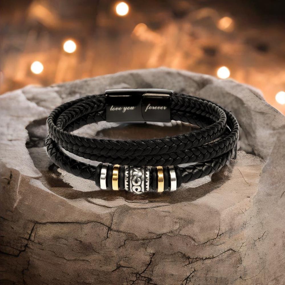 My Husband, My Anchor - Men's bracelet