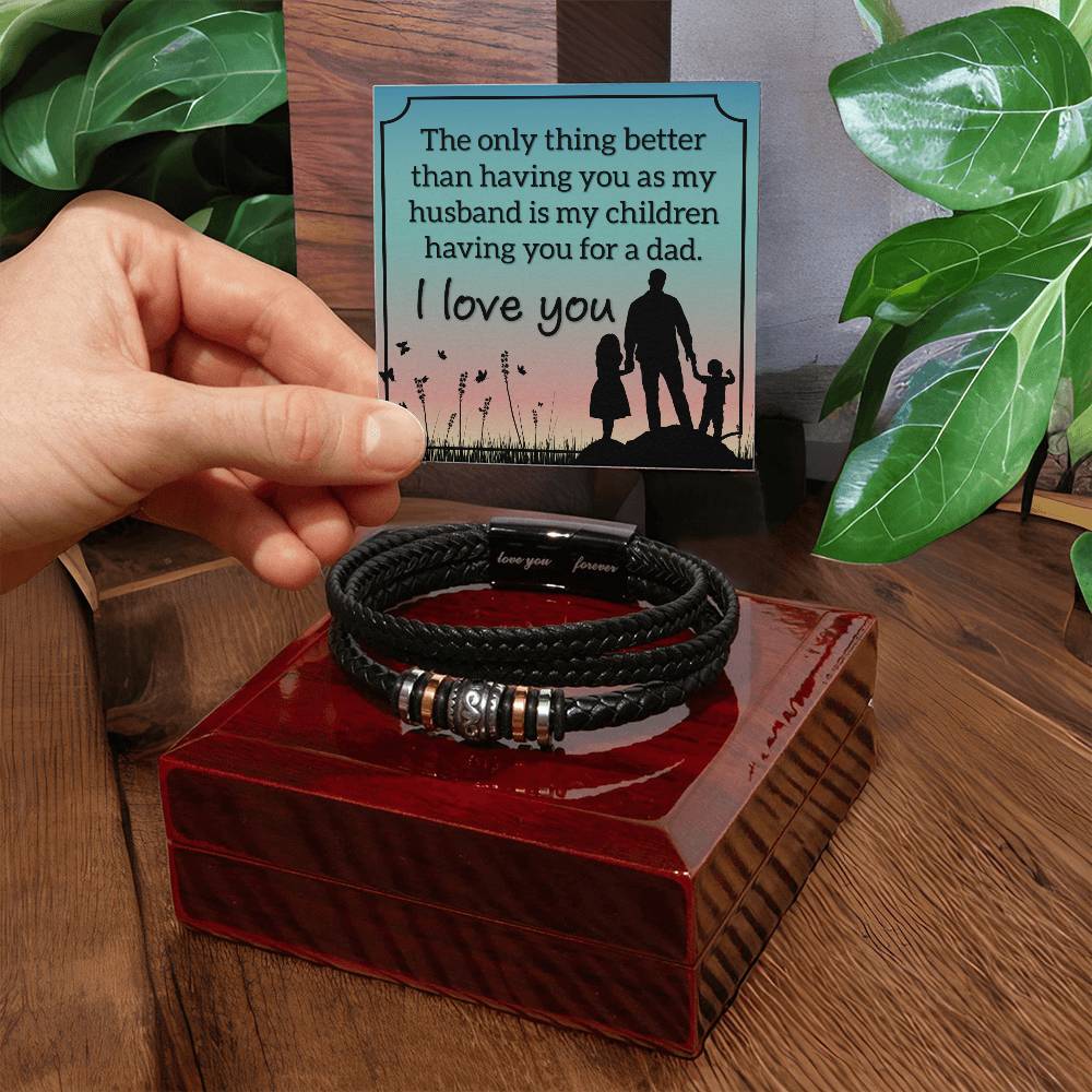 Their Dad, My Husband - Men's bracelet