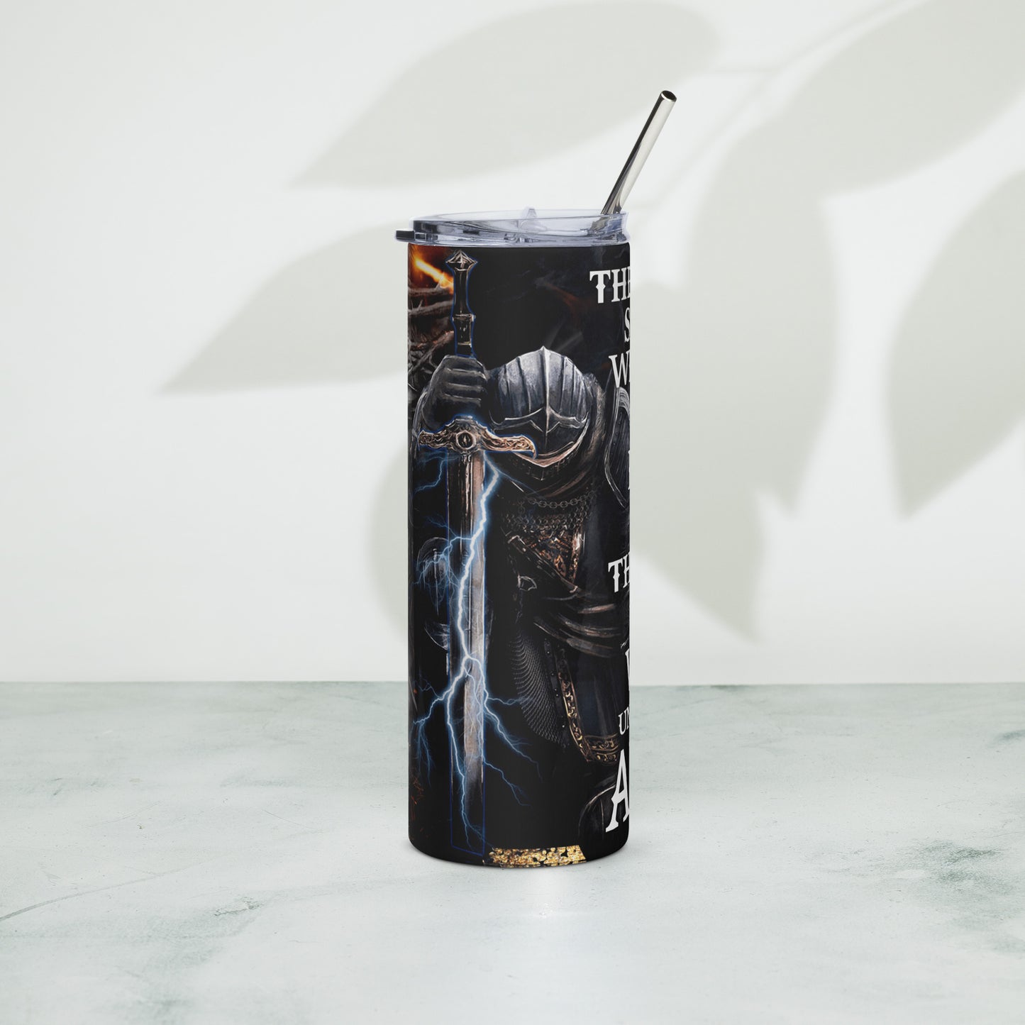 A Knight's prayer tumbler