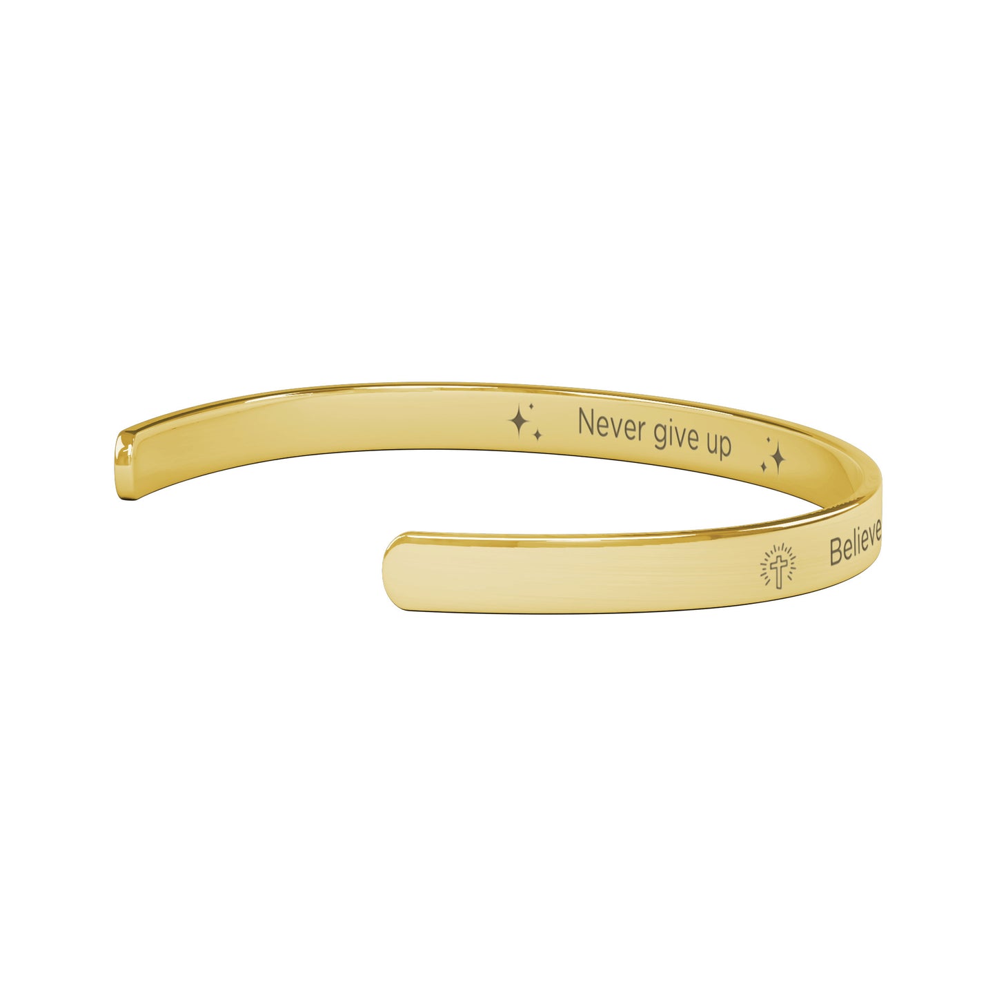 Believe You Can - cuff bracelet