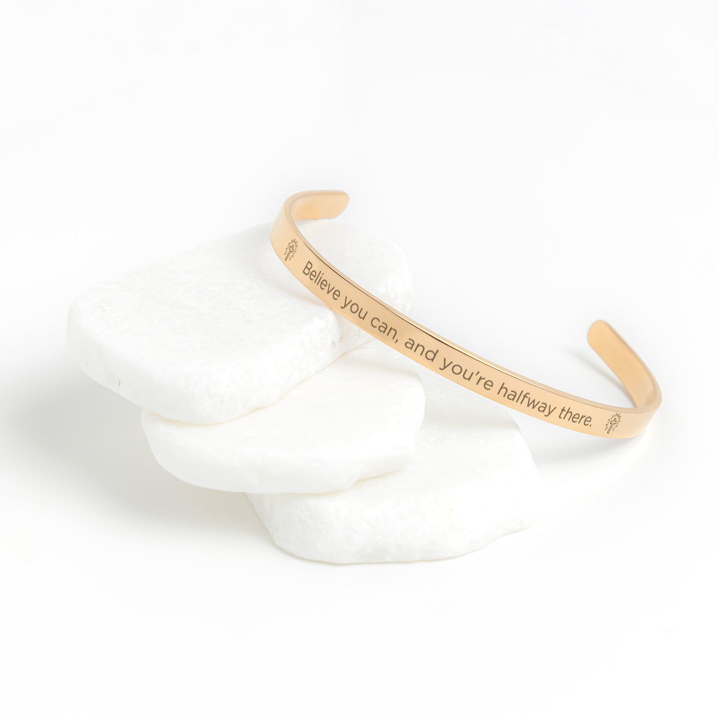 Believe You Can - cuff bracelet