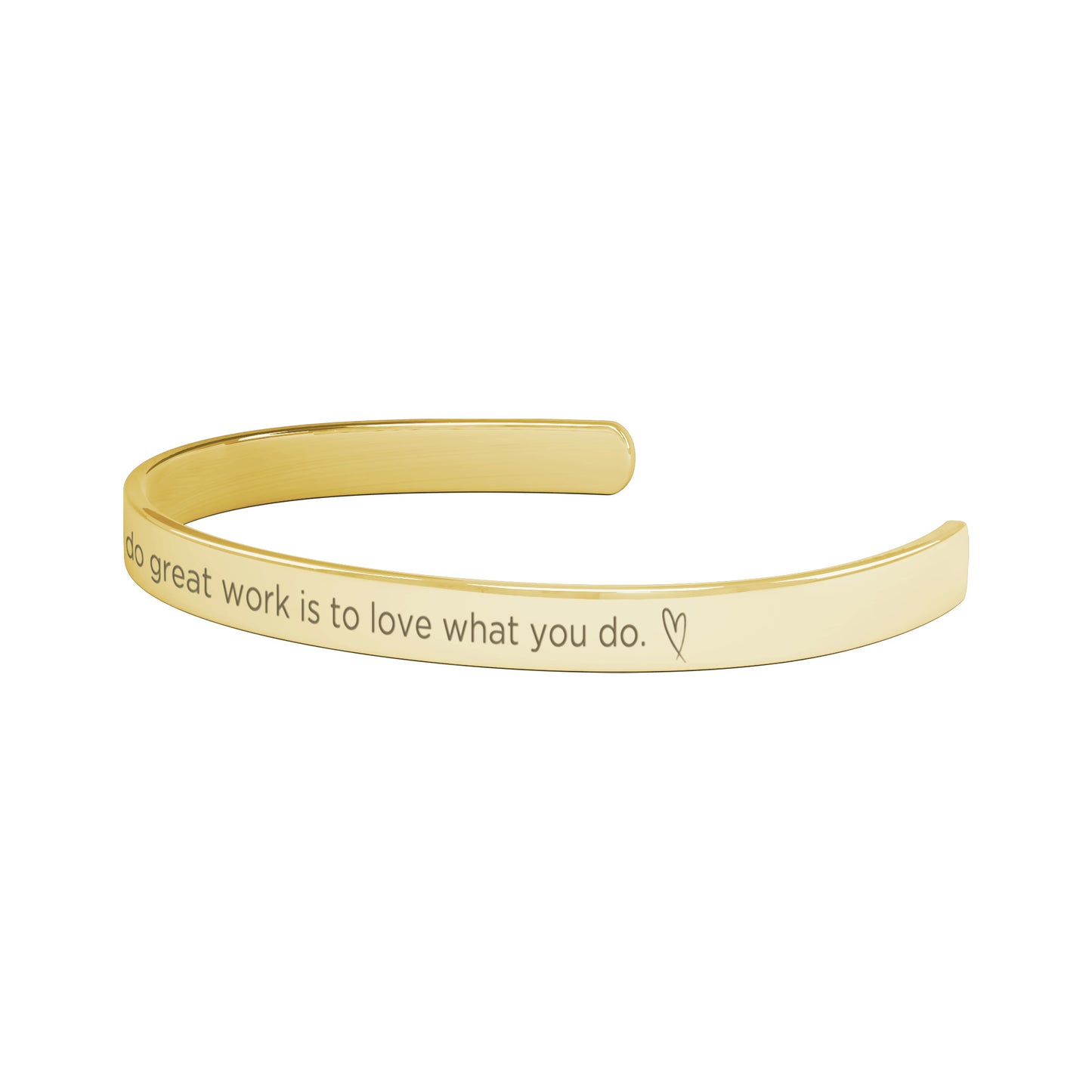 Love what you do - cuff bracelet