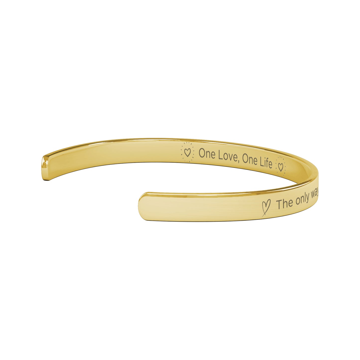 Love what you do - cuff bracelet