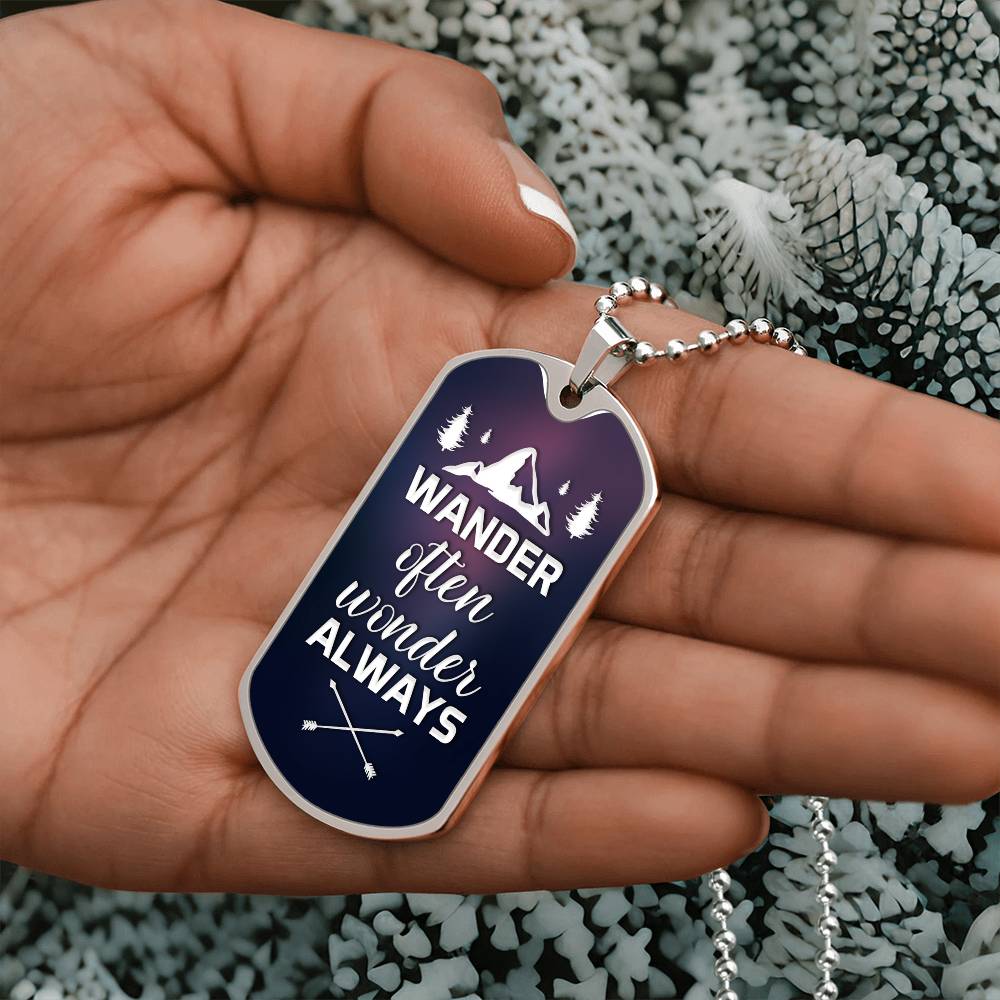Wander Often - Dog Tag