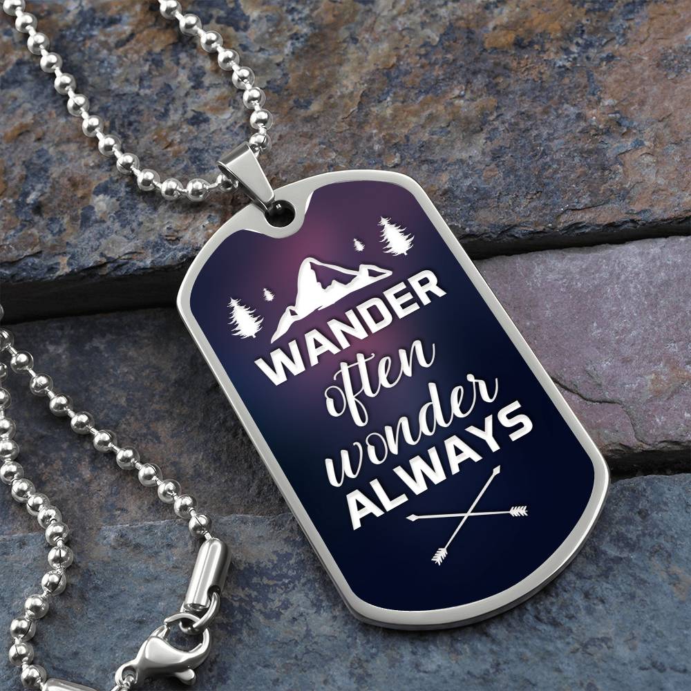 Wander Often - Dog Tag