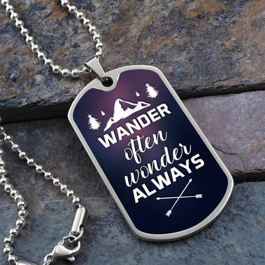 Wander Often - Dog Tag