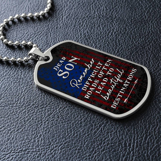 To my Son - Dog Tag