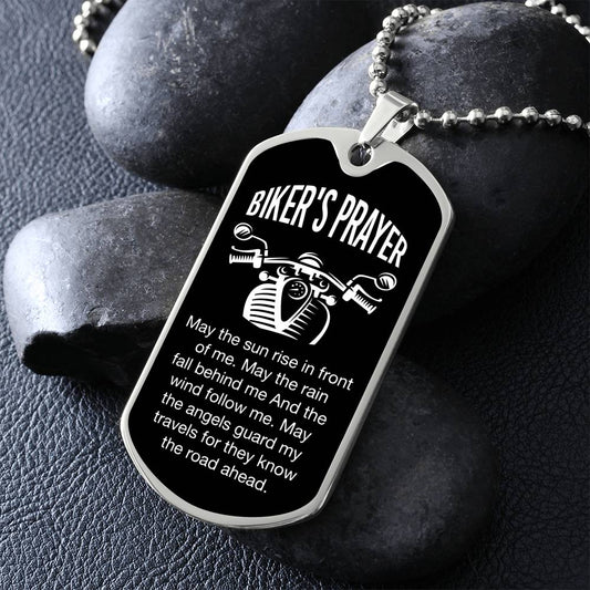 Biker's Prayer-Dog Tag