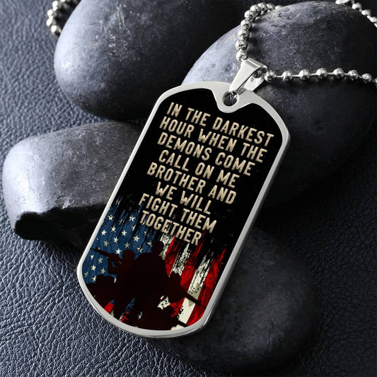 Call on me Brother - Dog Tag