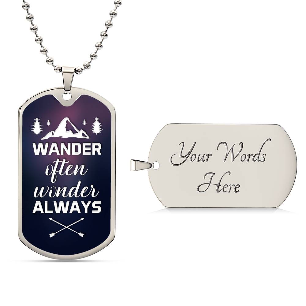 Wander Often - Dog Tag
