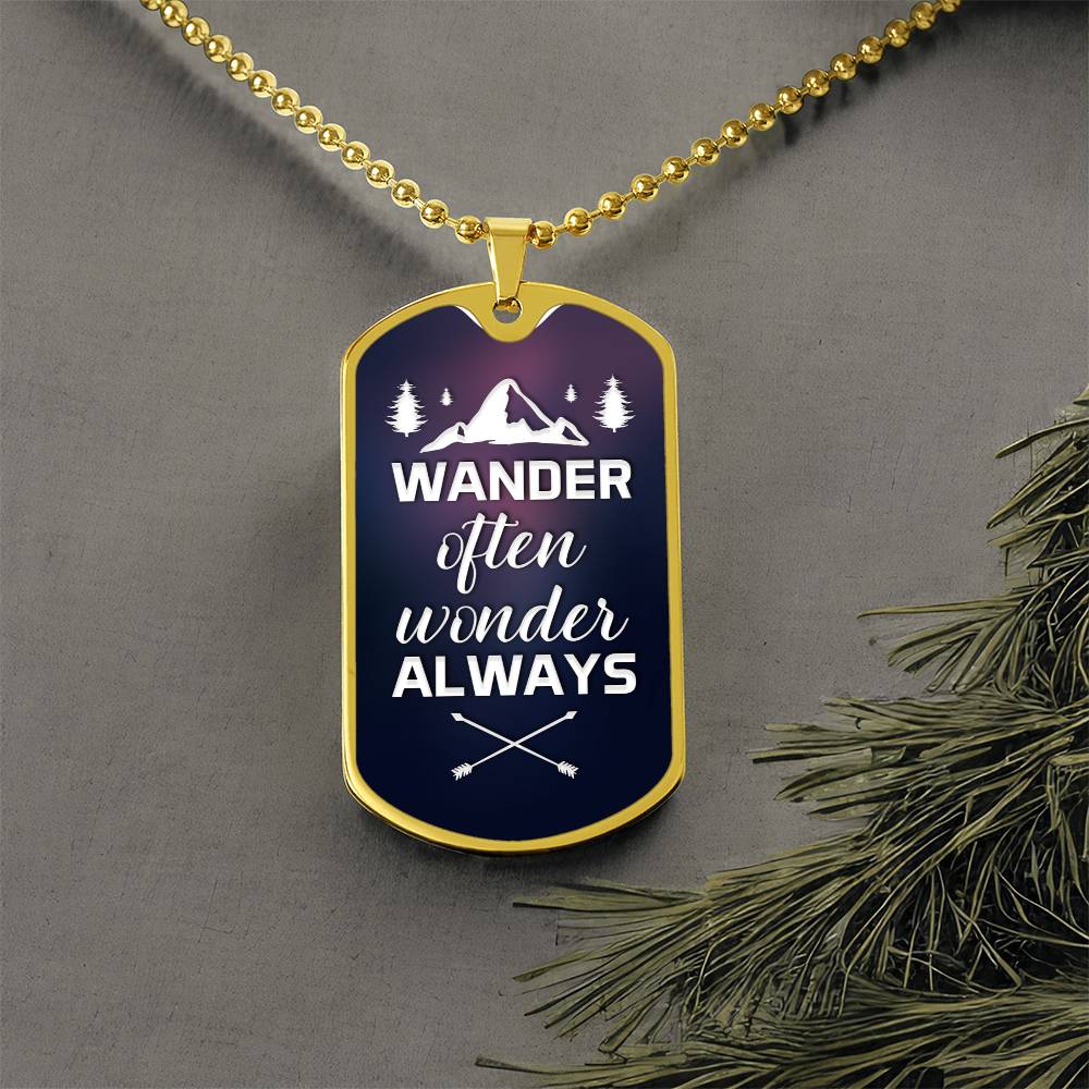 Wander Often - Dog Tag