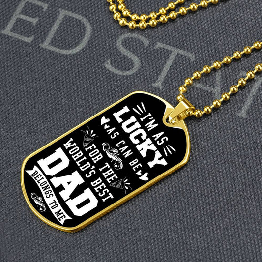 World's best Dad- Dog Tag