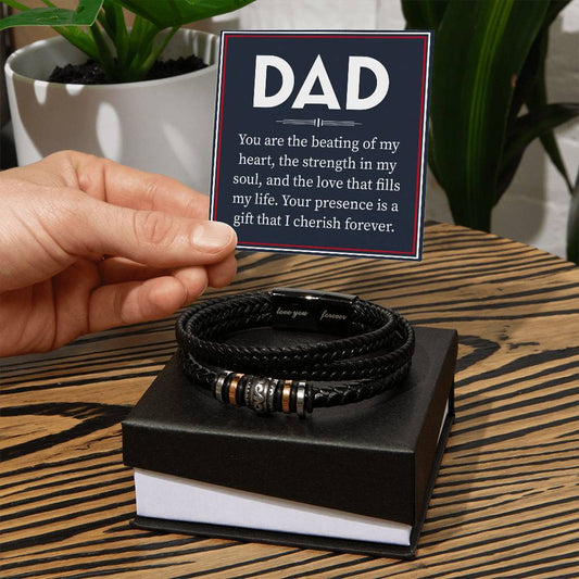 Dad is a gift - men's bracelet
