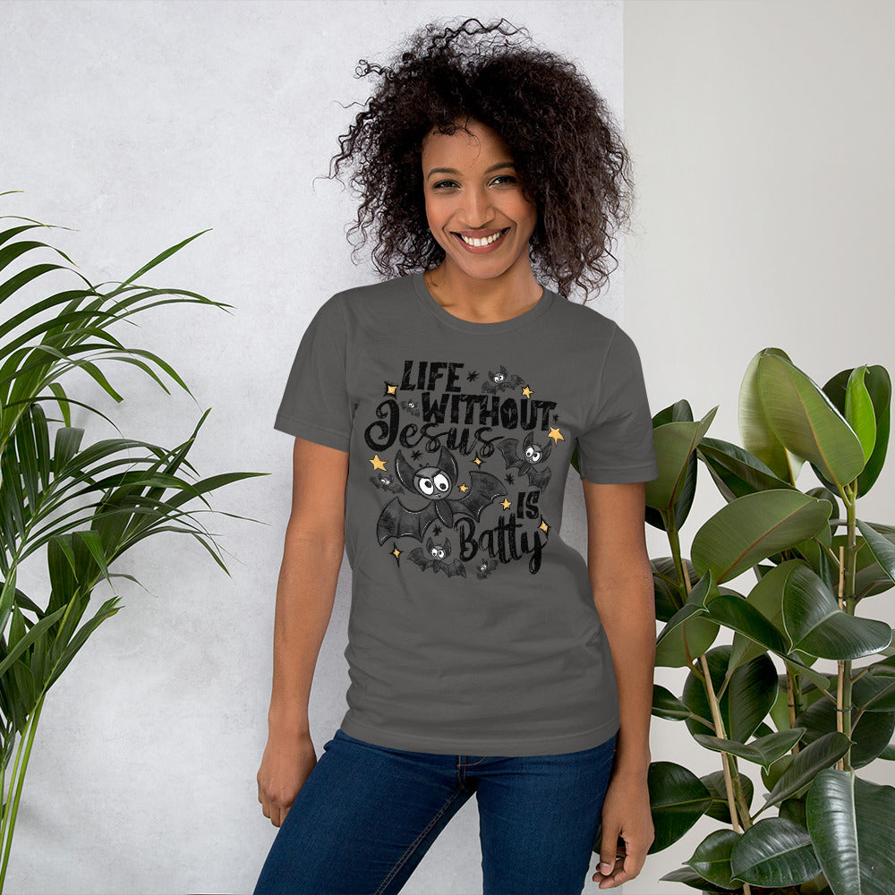 Batty without Jesus t-shirt