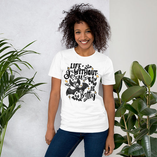 Batty without Jesus t-shirt