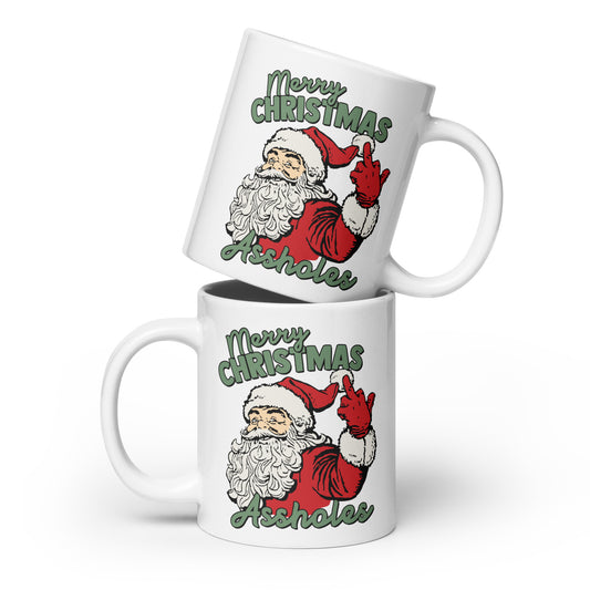 White glossy mug